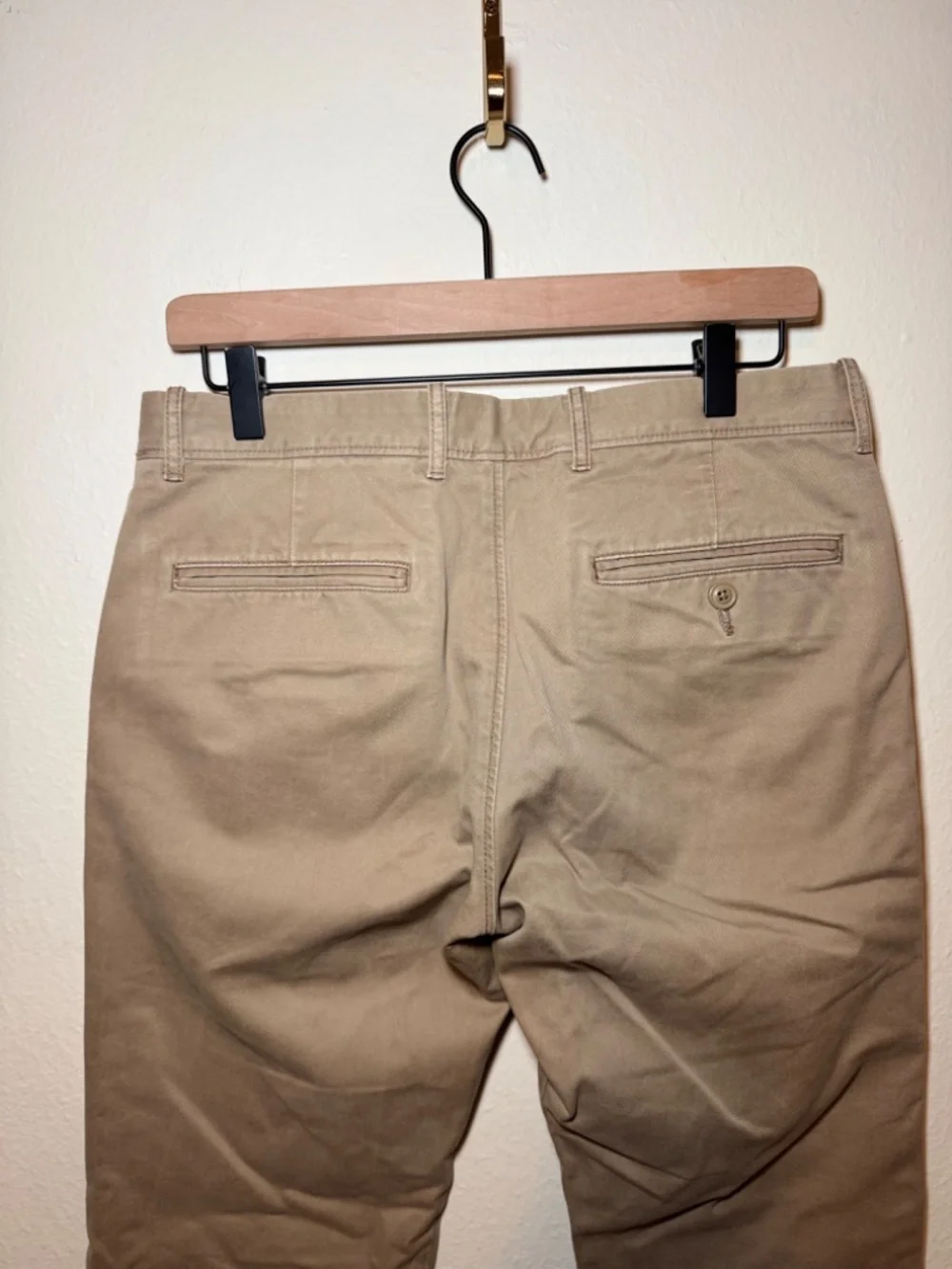 J.Crew Always 484 Slim Chino Pants Mens 30x32 Khaki Tan Cotton Casual Preppy